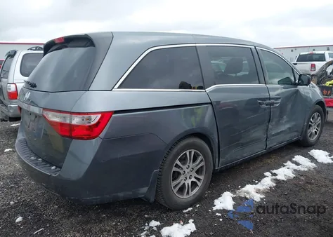 2013 Honda Odyssey Ex-L z USA, uszkodzony, nr VIN 5FNRL5H60DB032264